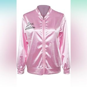 Brand: CISSTEC Mode Mode Pink Ladies Bomber Jacket (C173)
